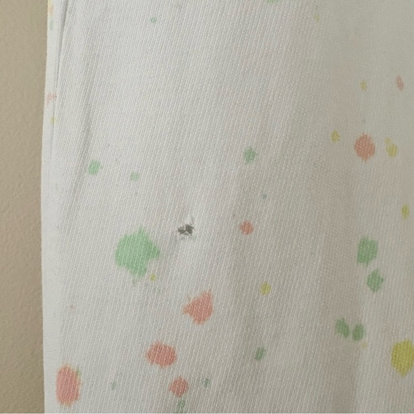 Lilly Pulitzer Mallie paint-splatter jogger pant embroidered palm tree logo M - Picture 5 of 12